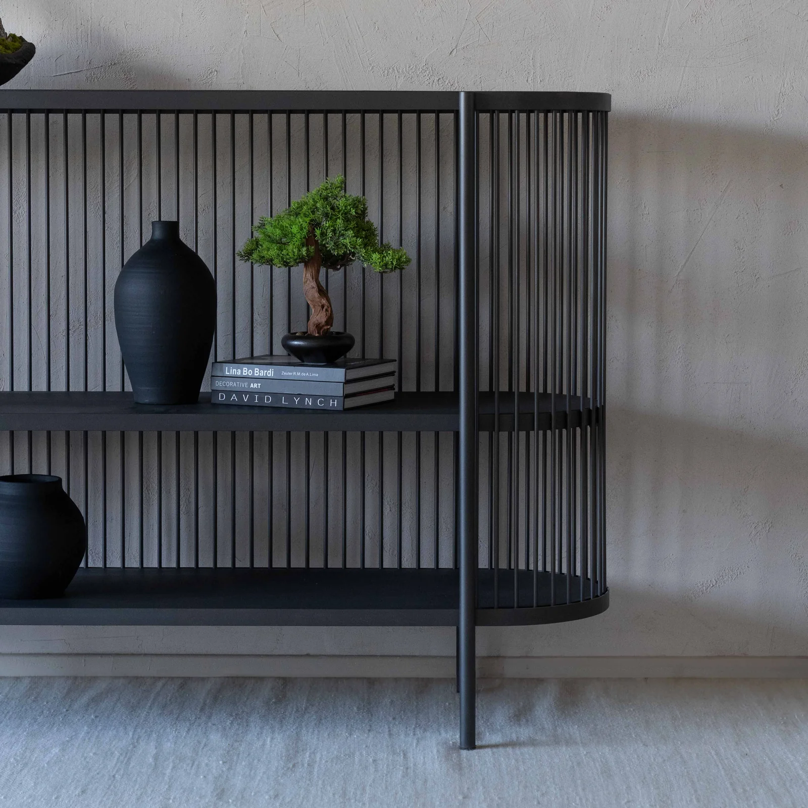 Anaya Handcrafted Wood and Steel Frame Console Image